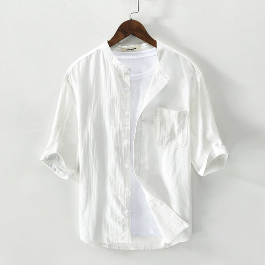 Men's Cotton Half Sleeves Shirt